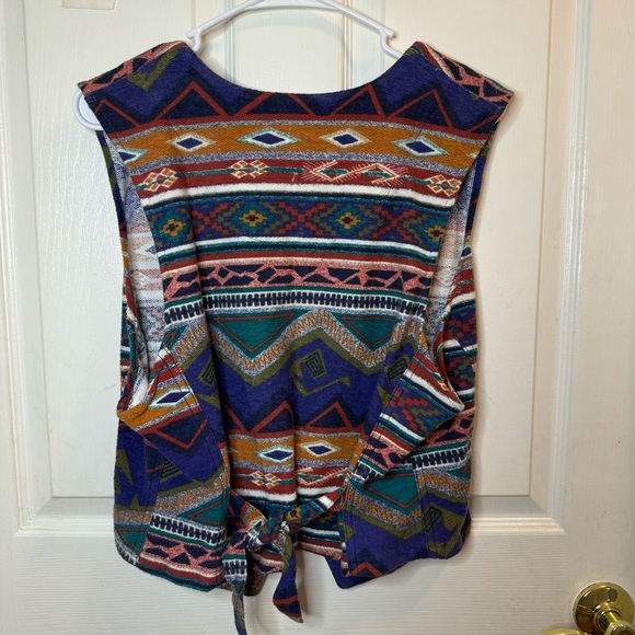 Vintage Stampede Western Aztec Vest - Picture 2 of 2